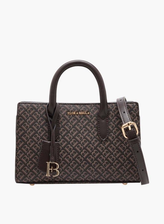 Flora Bella Monogram Embossed Tote - Elegance on the Go - Image 1