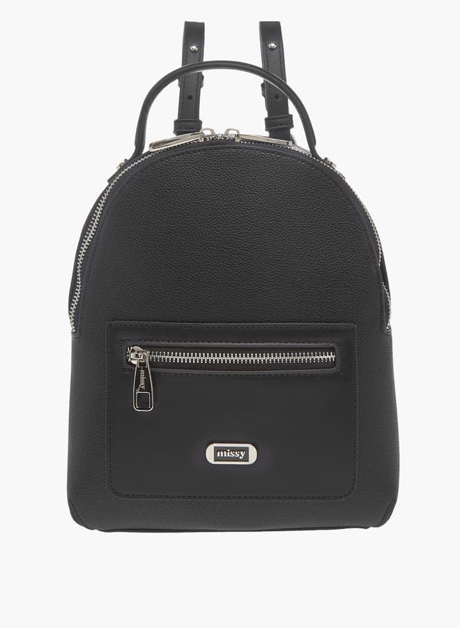 MISSY Textured Elegance Backpack for Women with Adjustable Straps - Image 1
