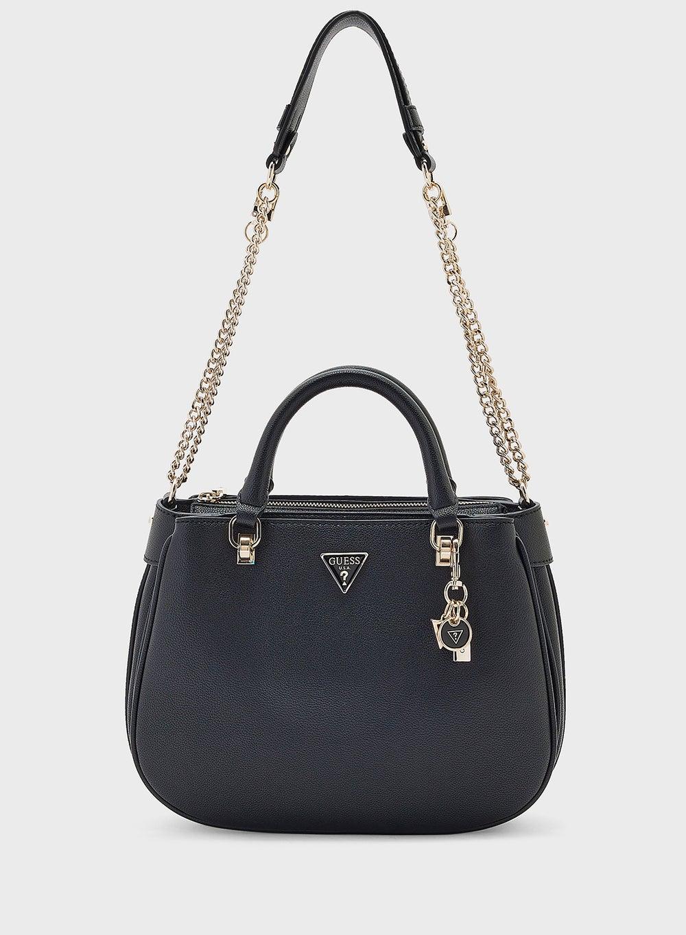 Chic GUESS Fedora Pebbled Shoulder Satchel for Style-Savvy Women - Image 1
