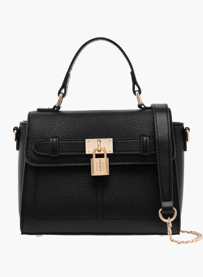 Flora Bella Monogram Print Satchel: Style Meets Function - Image 1