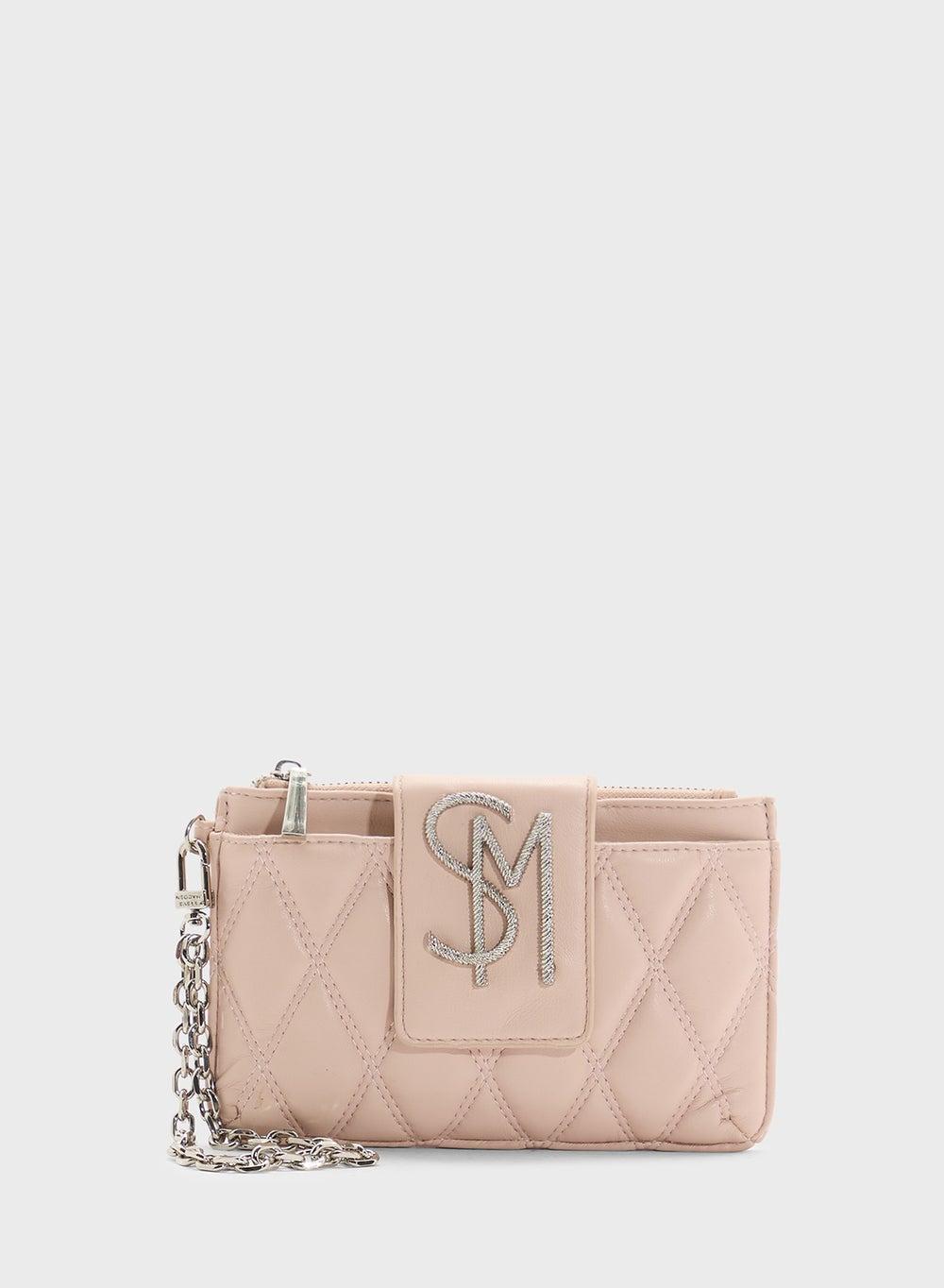 STEVE MADDEN Bchev2 - Elegant Quilted Logo Wallet - Image 1