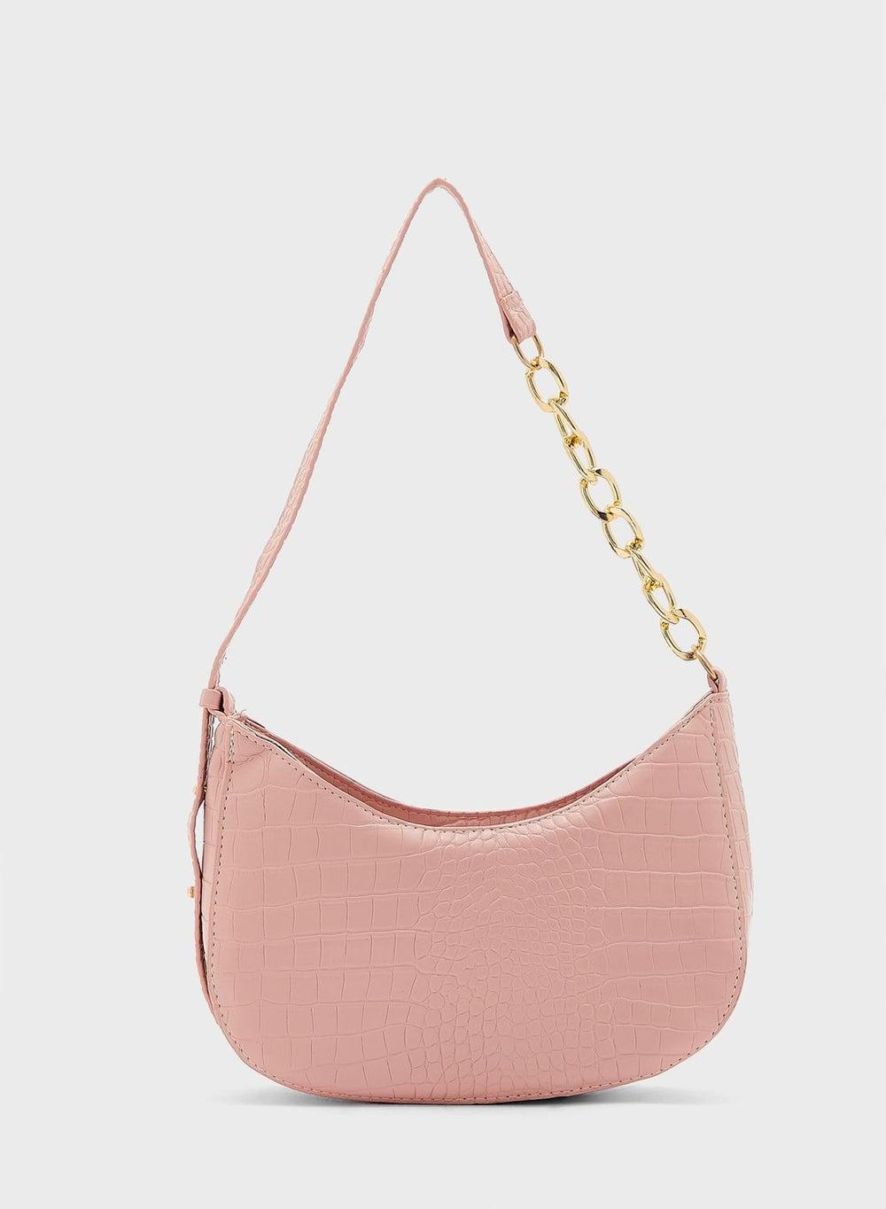 ELLA Croc Texture Elegance Shoulder Bag for Women - Image 1