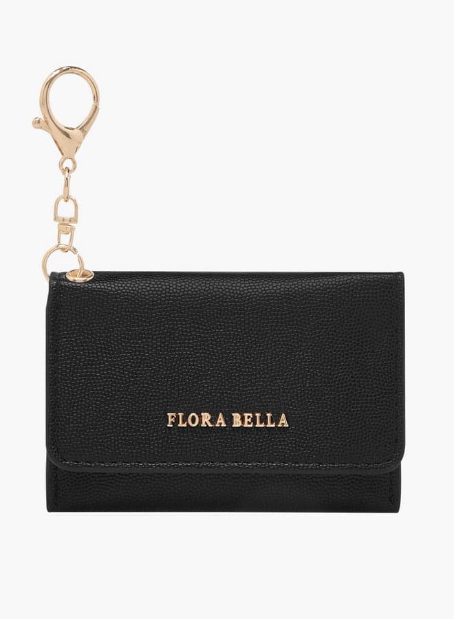 Flora Bella Textured Women's Cardholder with Chic Keyring - Image 1