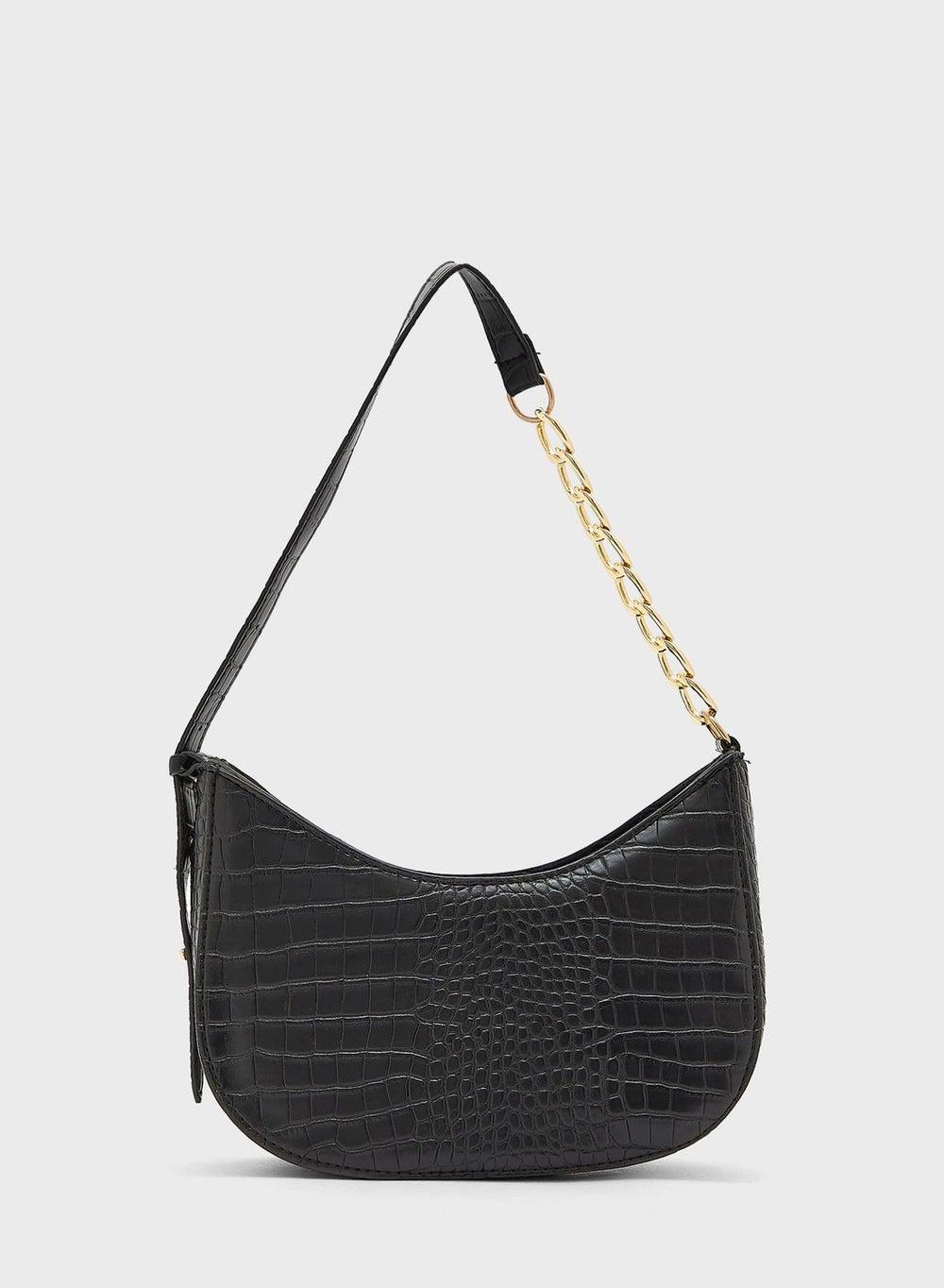 ELLA Croc Textured Chic Shoulder Bag for Women - Image 1