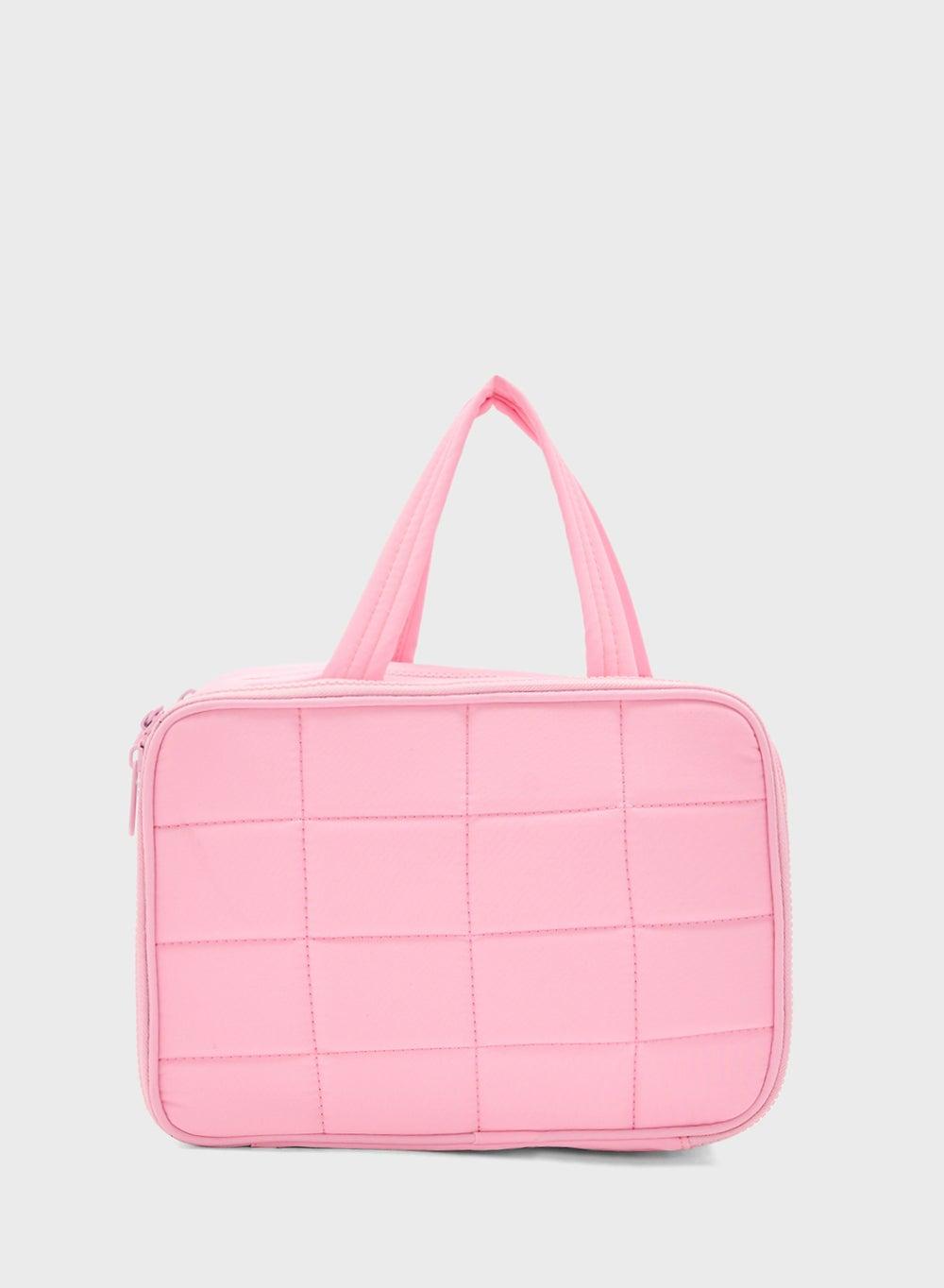 Ginger Quilted Multi-Compartment Cosmetic Bag for Women - Image 1