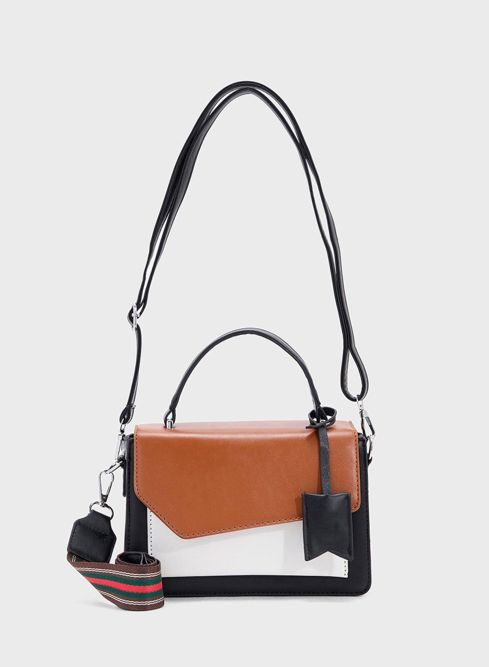 ELLA Chic Color Block Satchel Bag - Elegance for Every Occasion - Image 1