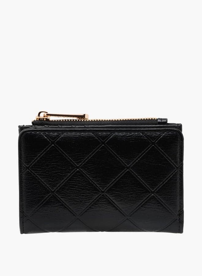Celeste Quilted Elegance: Chic Bi-Fold Women's Wallet - Image 1