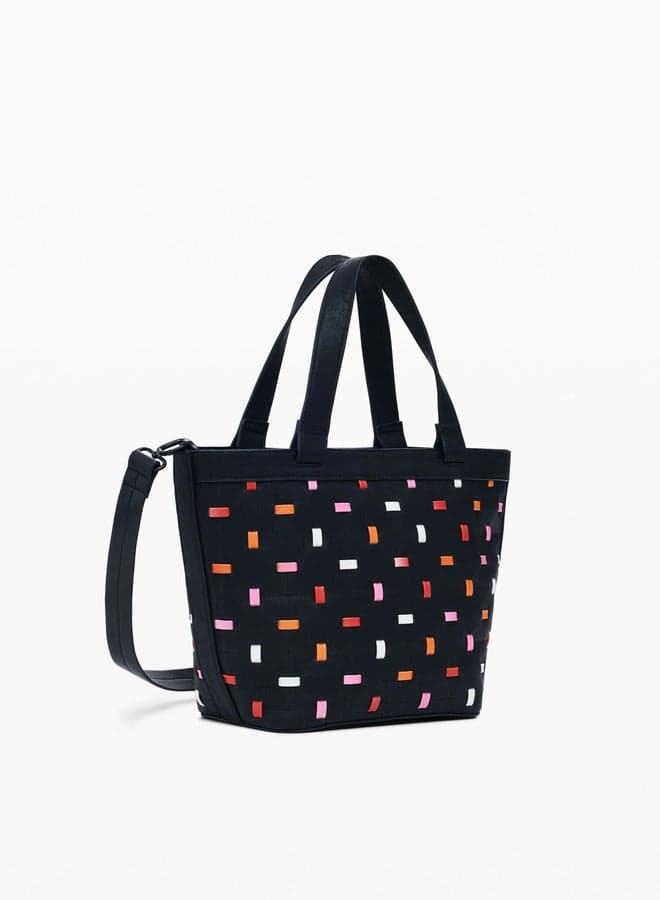 DESIGUAL Women's Elegance Black Cut-Out Shopper - Image 1