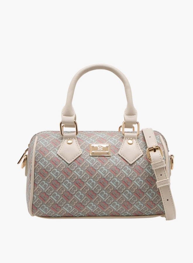 Flora Bella Monogram Duffel - Elegance on the Go - Image 1