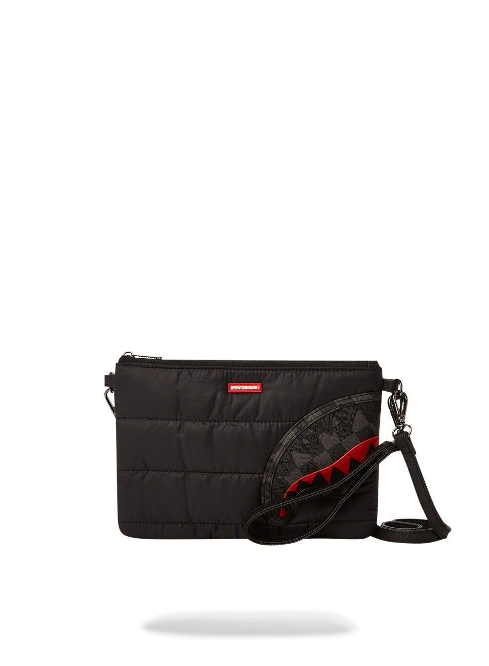 SPRAYGROUND Black Puffer Clutch: Chic Urban Accessory - Image 1