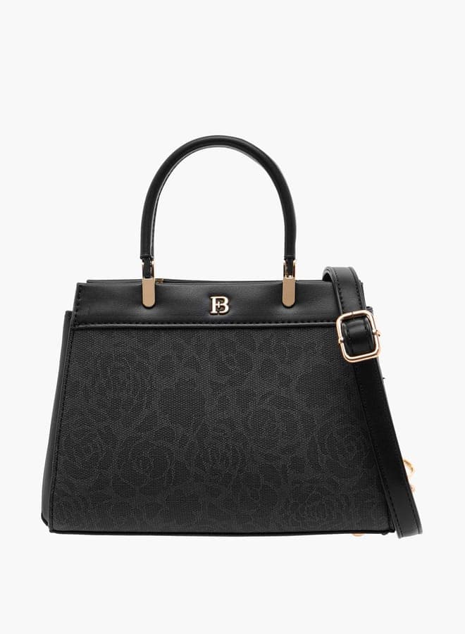 Flora Bella Textured Elegance Tote Bag with Detachable Strap - Image 1