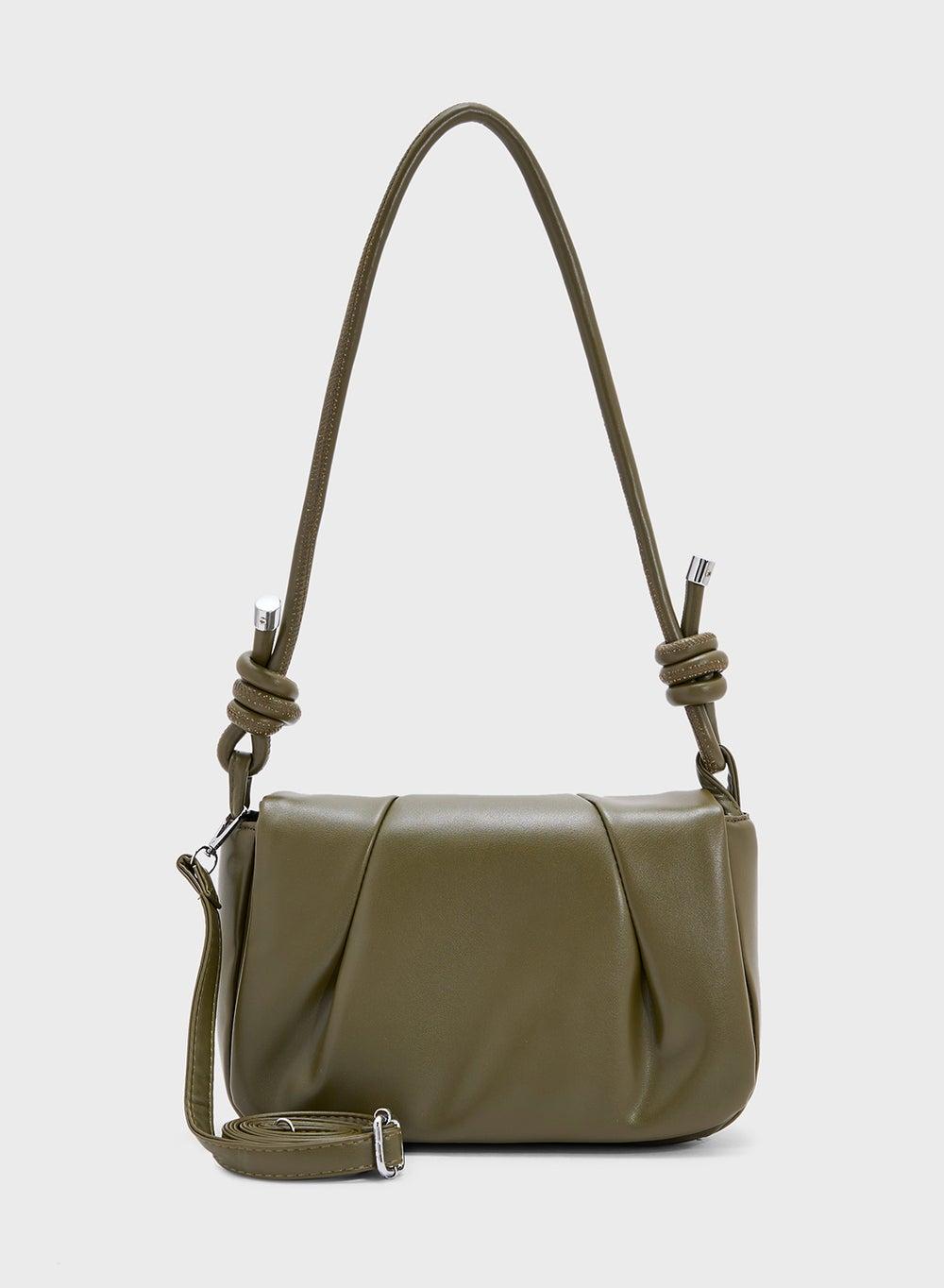 Ginger Chic Ruched Crossbody Bag for Effortless Style - Image 1