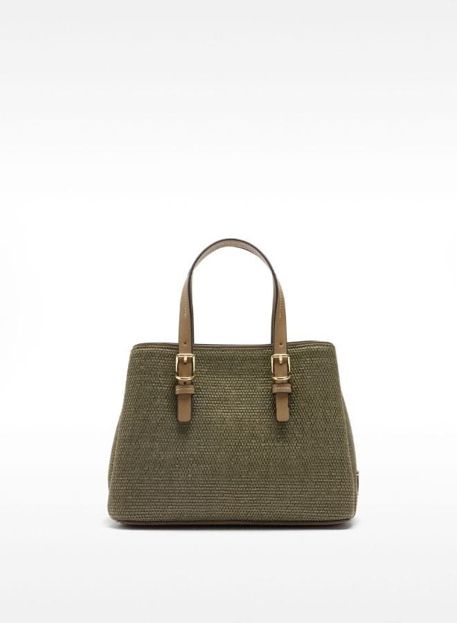 PARFOIS Green Raffia-Inspired Women's Tote Bag - Image 1