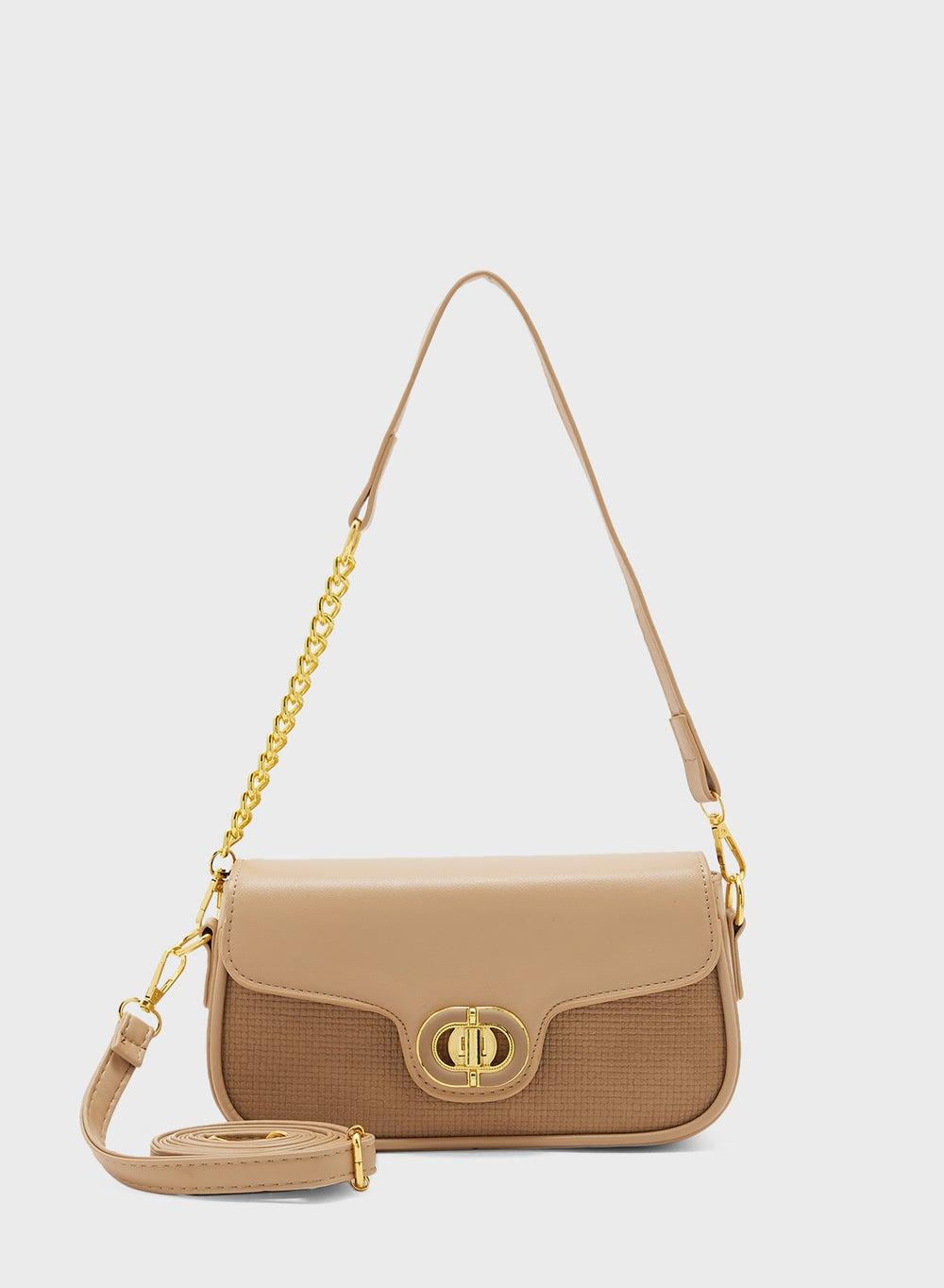 ELLA Chain Detail Elegance: Women's Crossbody Bag - Image 1