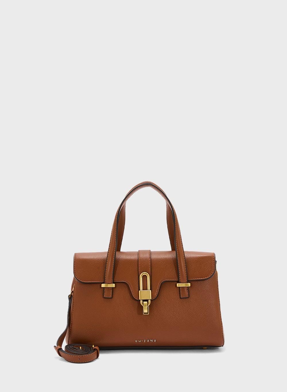 Khizana Chic Metal Trim Satchel Bag for Women - Image 1