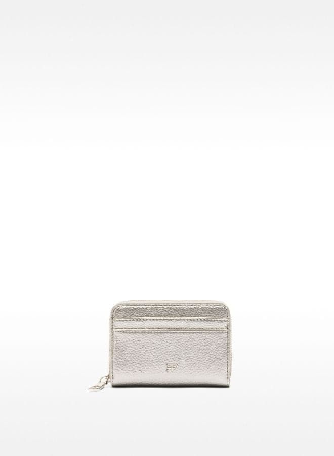 PARFOIS Silver Elegance: Zip Coin Purse for Women - Image 1