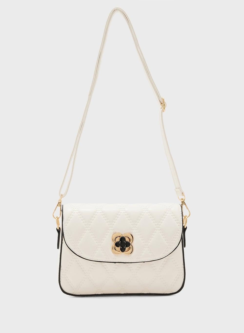 ELLA Ladies Quilted Elegance Crossbody Bag - Image 1