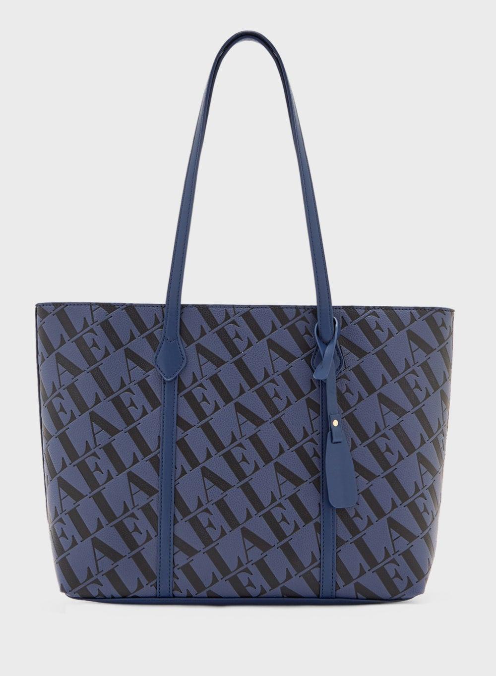 ELLA Embossed Monogram Elegance Tote Bag for Women - Image 1