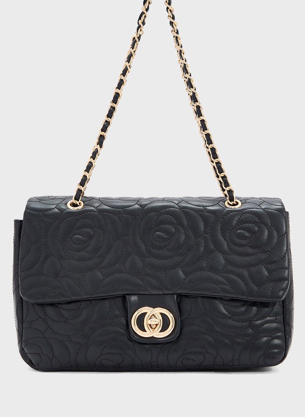 ELLA Enchanted Rose Floral Crossbody Bag for Elegant Evenings - Image 1