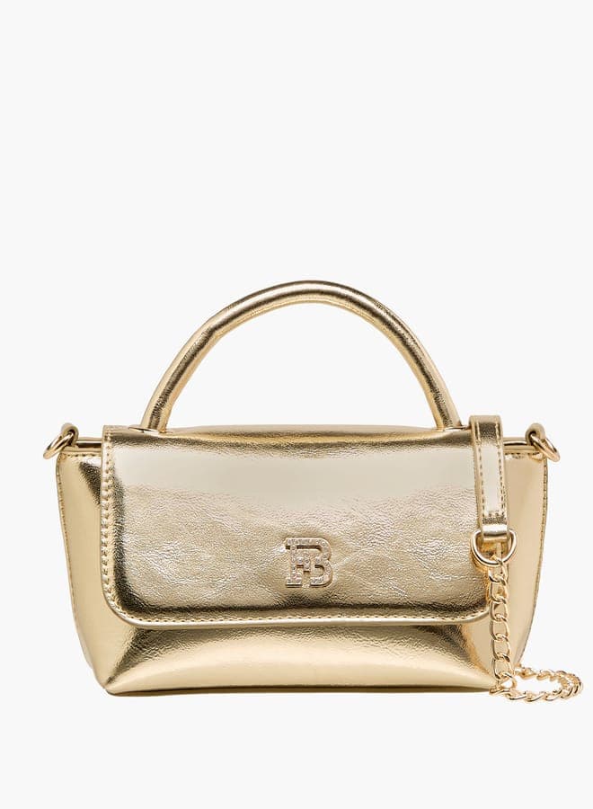 Flora Bella Metallic Satchel – Elegance On The Go - Image 1