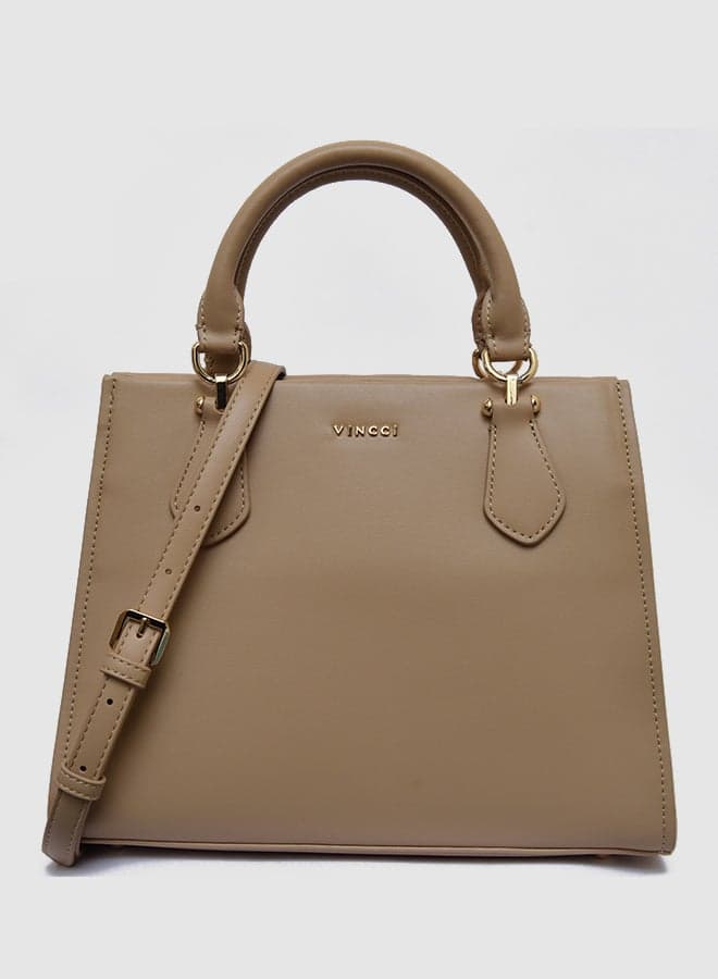 Vincci Elegance: Chic Top Handle Satchel for Women - Image 1