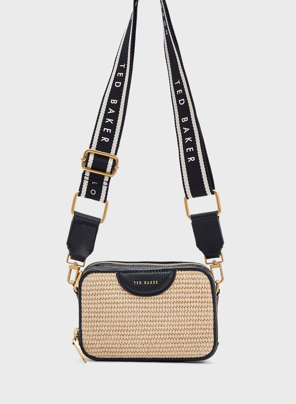 Ted Baker BARIA Elegance in Miniature: Faux Raffia Crossbody - Image 1