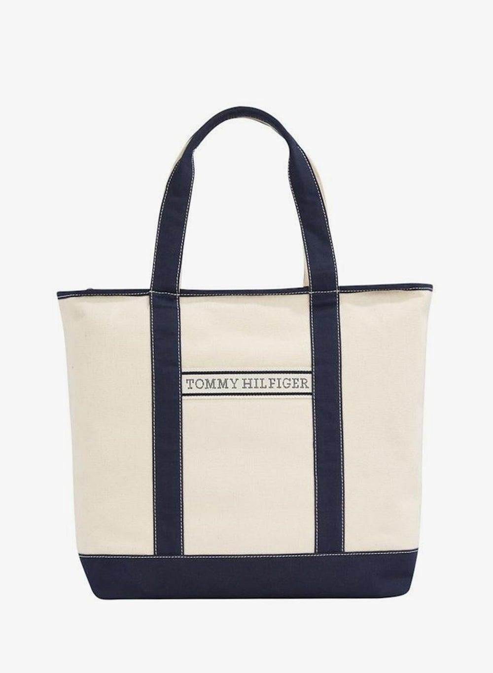 TOMMY HILFIGER Chic Logo Zip Tote - Spacious Elegance - Image 1