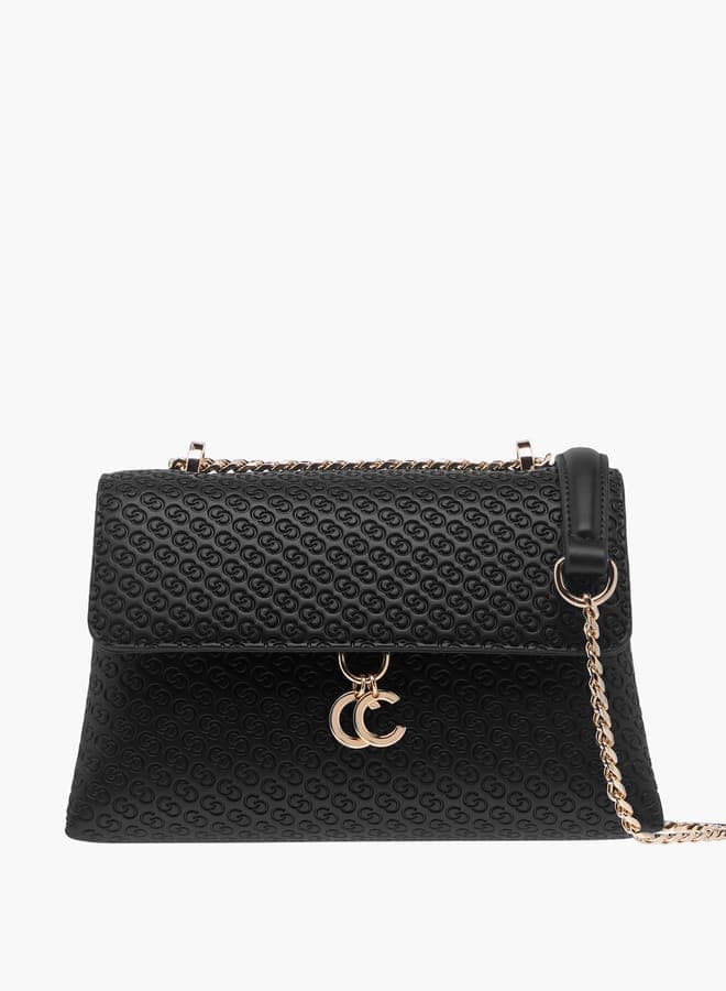 Celeste Monogram Embossed Crossbody: Elegance on the Go - Image 1