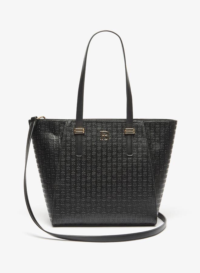 Flora Bella Monogram Elegance Tote Bag with Detachable Strap - Image 1
