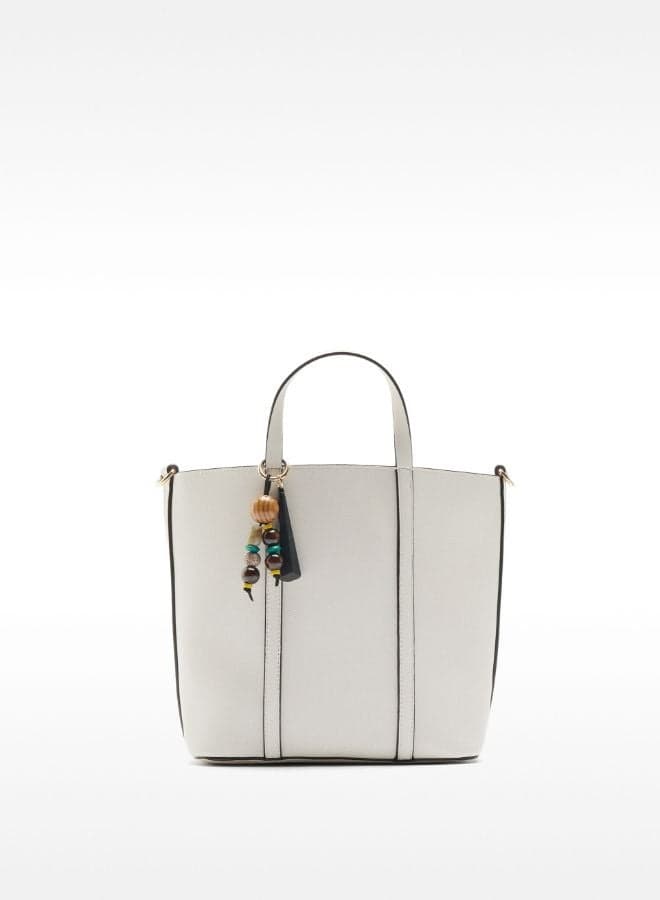 PARFOIS White Tote Bag with Versatile Removable Pouch - Image 1