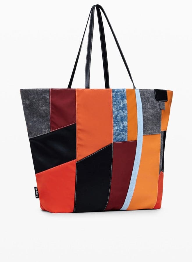 DESIGUAL Arty Patch Bag with Stylish Large Handles - Image 1