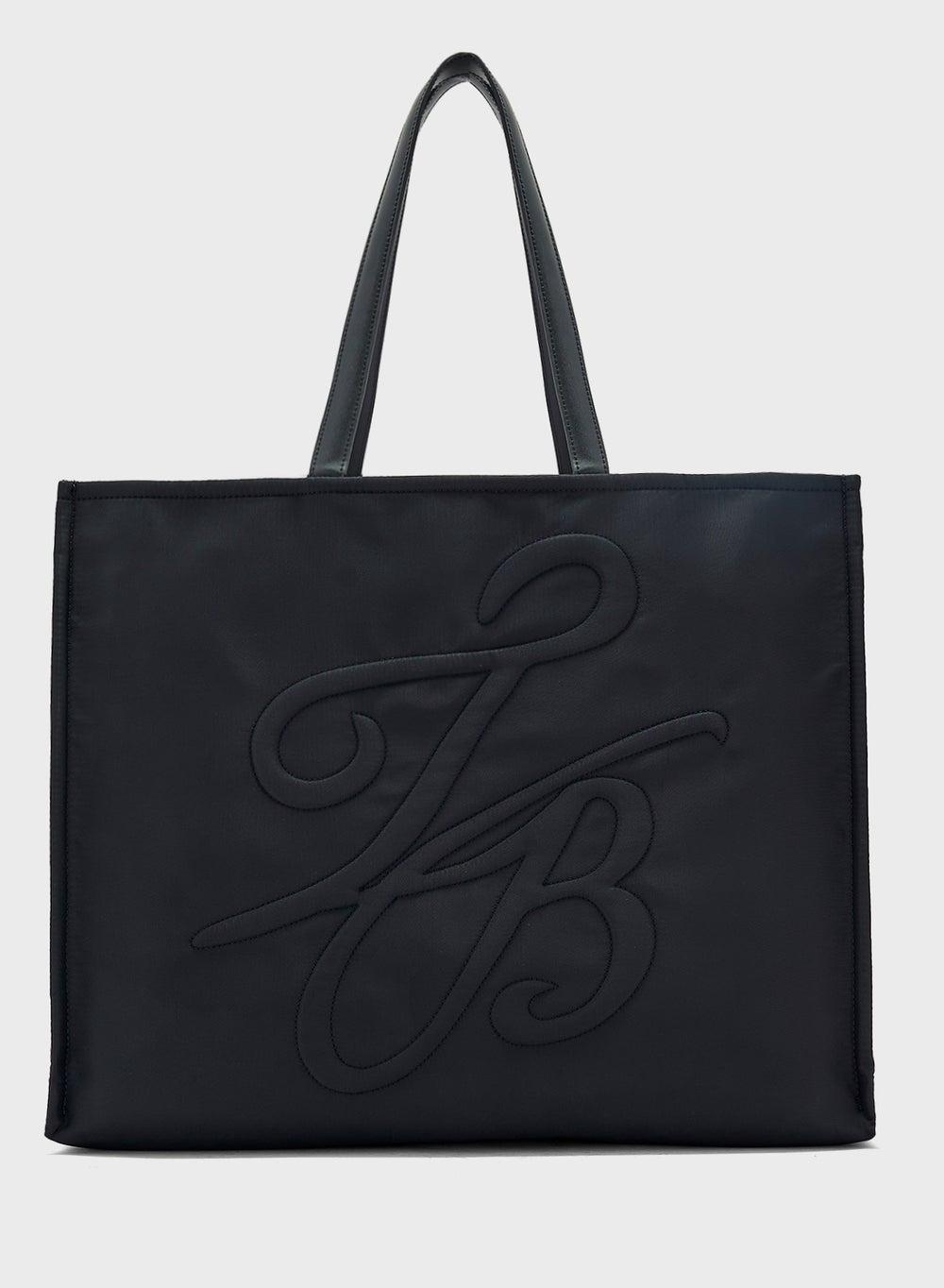 Ted Baker Halsea TB Script: Padded Nylon Medium Tote - Image 1