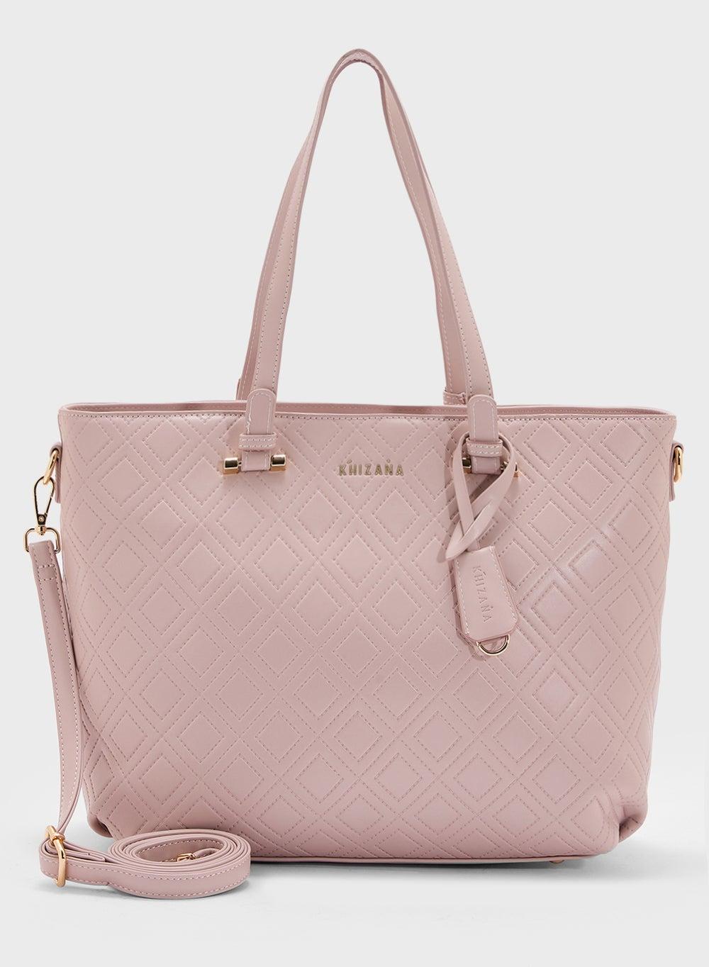 Khizana Chic Quilted Tote - Multi-Compartment Elegance - Image 1