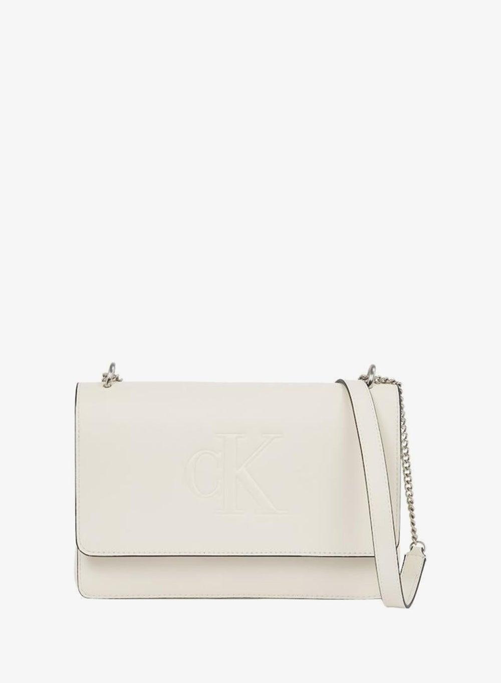 CALVIN KLEIN Women's Flap-Over Crossbody in Chic Plastic - Image 1