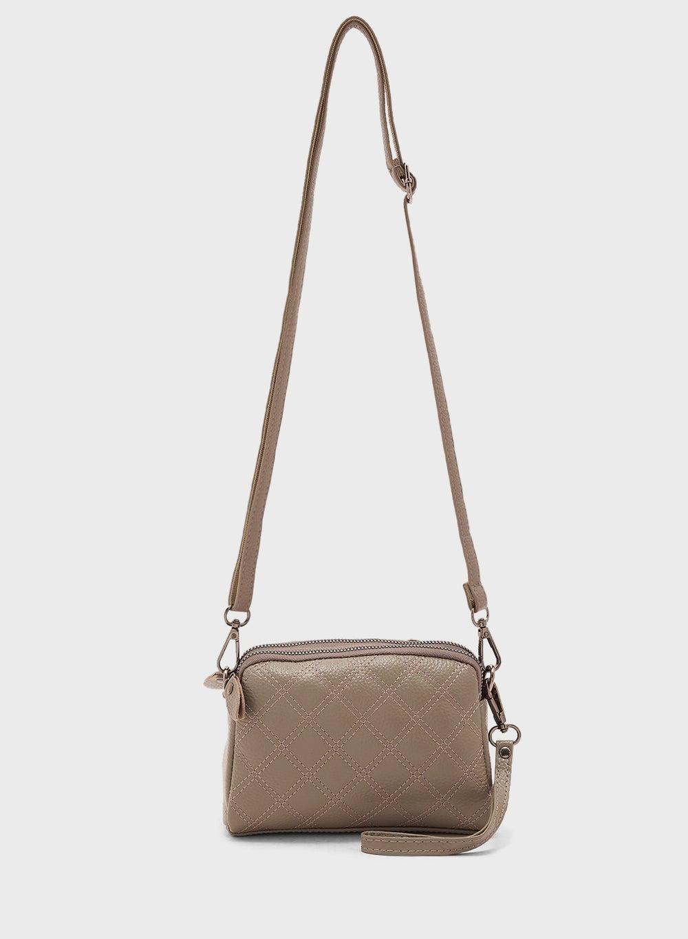 ELLA Quilted Classic Crossbody: Timeless Elegance for Women - Image 1