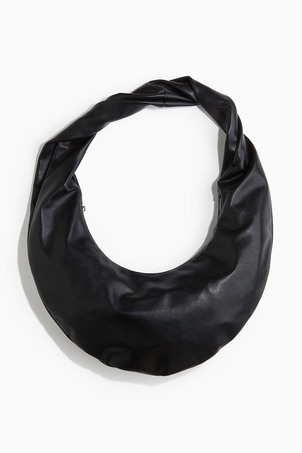 H&M Chic Twisted-Strap Coated Shoulder Bag - Image 1