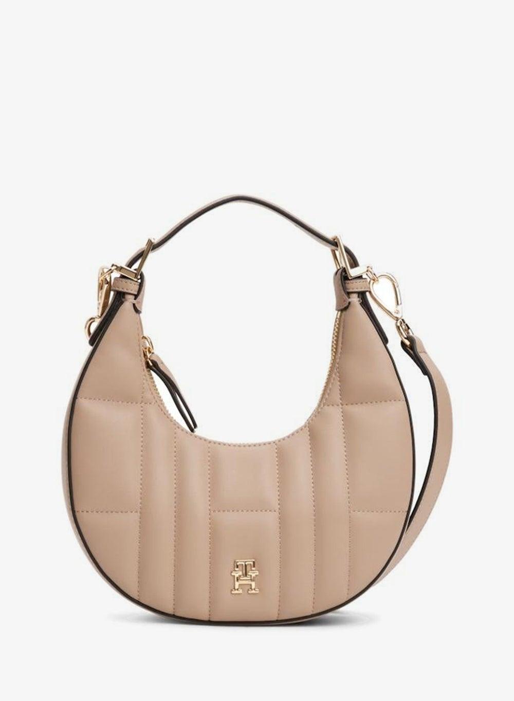 TOMMY HILFIGER Elegant Logo-Detailed Hobo Bag for Women - Image 1