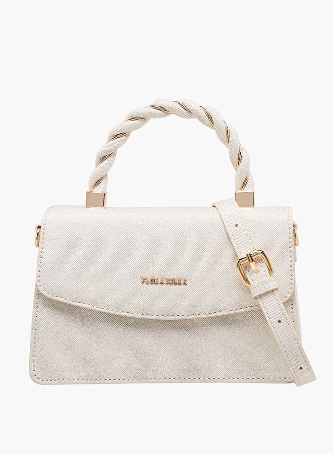 Flora Bella Textured Satchel: Elegance and Versatility Combined - Image 1