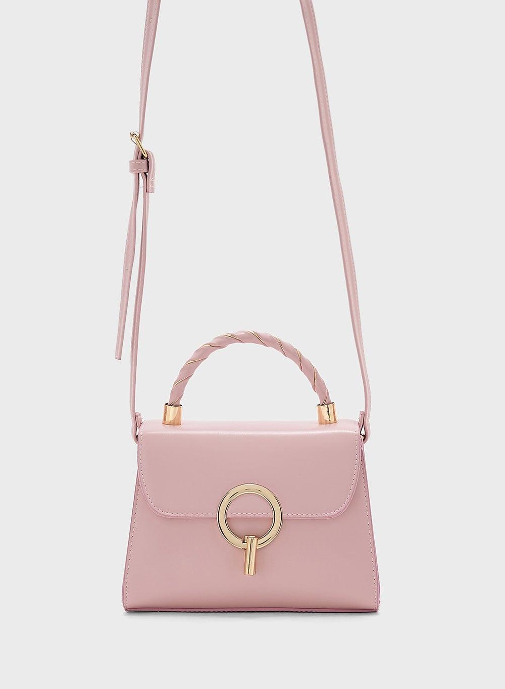 ELLA Chic Braided Satchel with Metal Closure for Women - Image 1
