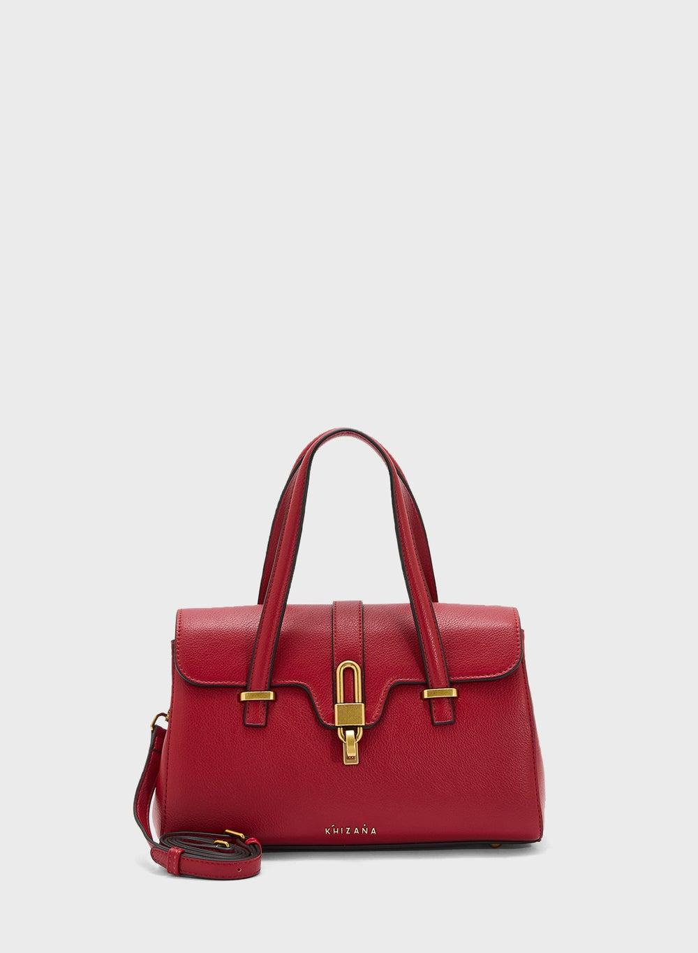 Khizana Chic Metal Trim Satchel – Elegance for Every Woman - Image 1