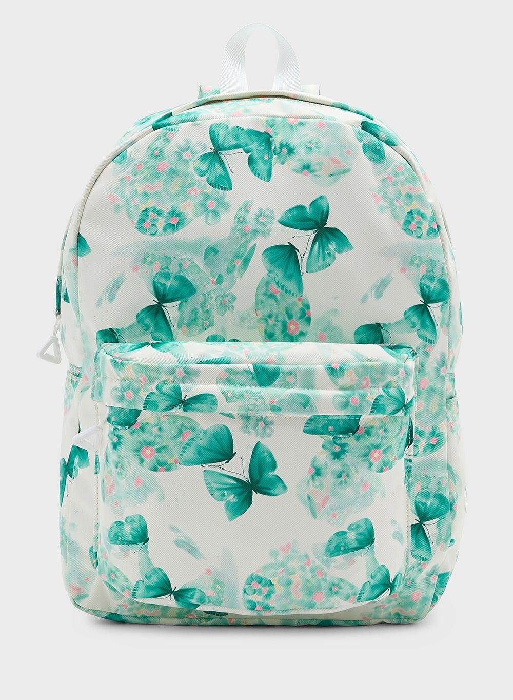 Chic Ginger Butterfly Women's Backpack - Style on the Go - Image 1