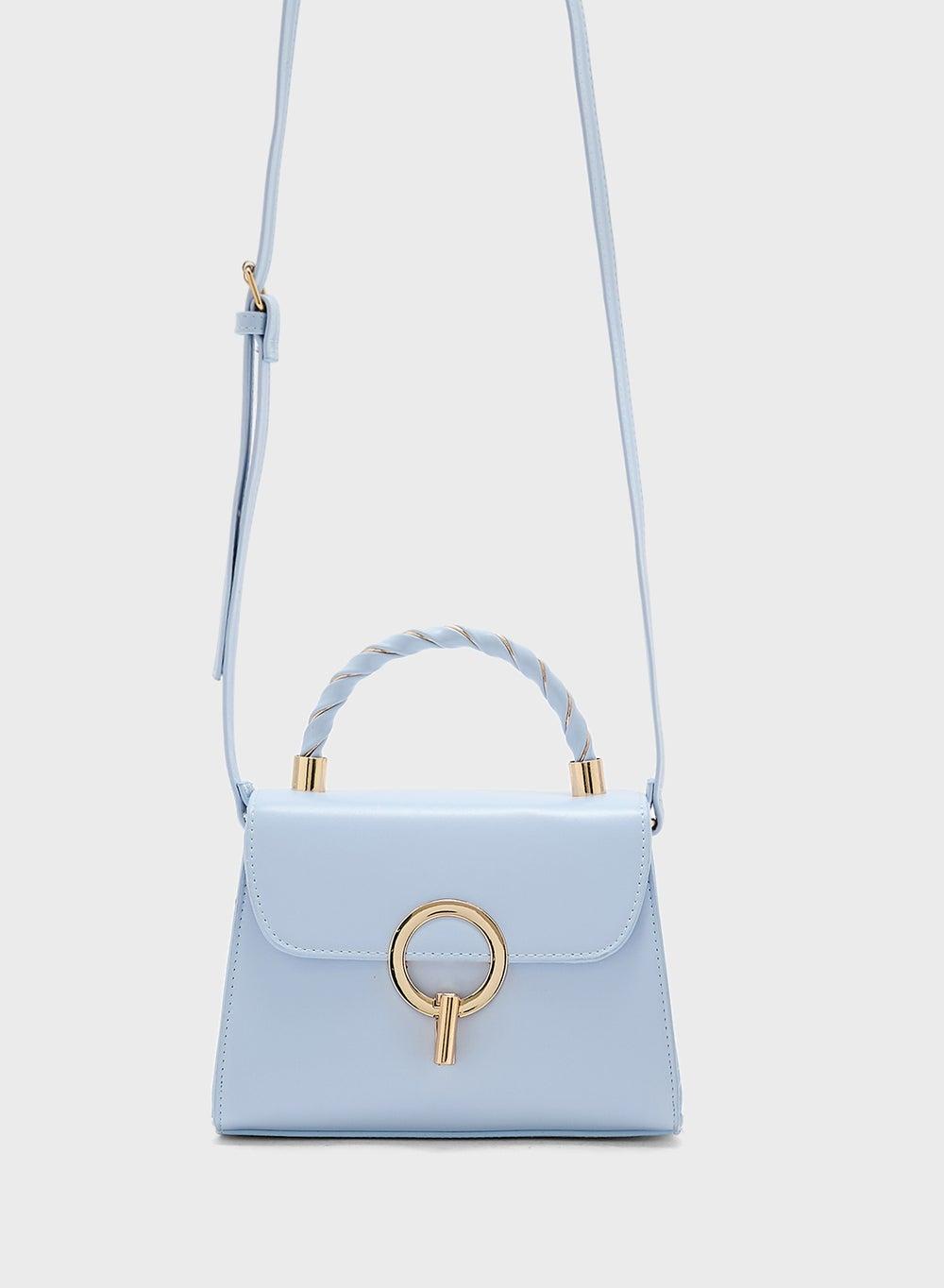 ELLA Braided Handle Satchel – Elegance in Every Detail - Image 1