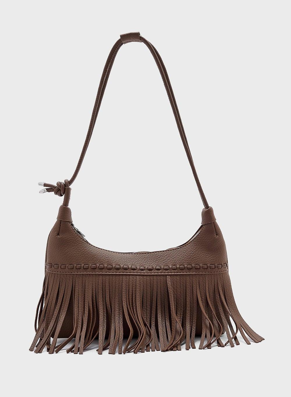 Ginger Chic Tassel Shoulder Bag for Sophisticated Women - Image 1