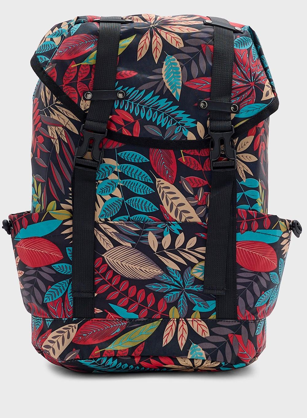 Ginger Floral Elegance: Chic Backpack for Modern Women - Image 1