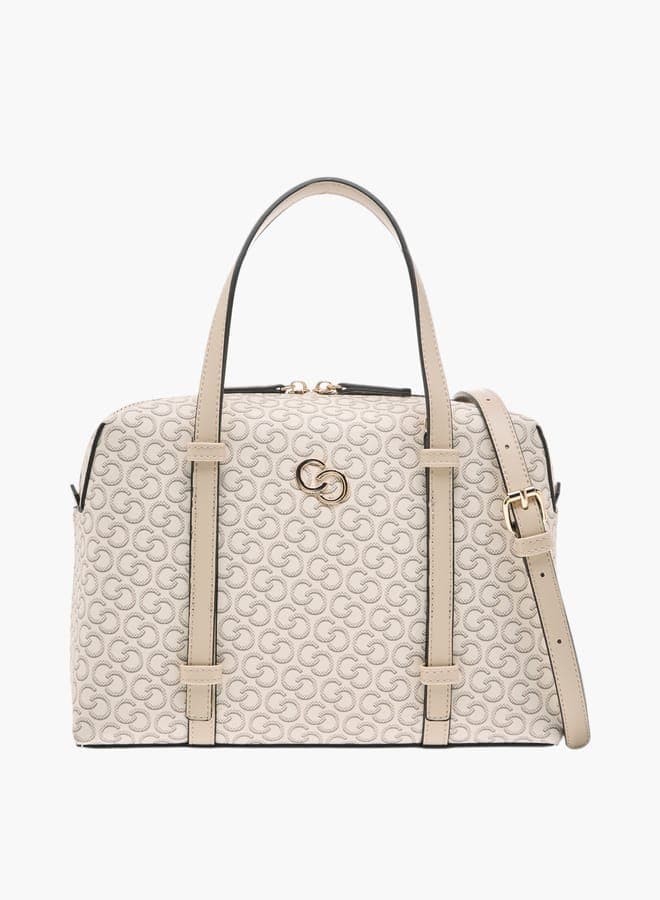 Celeste Monogram Elegance Tote with Detachable Strap - Image 1