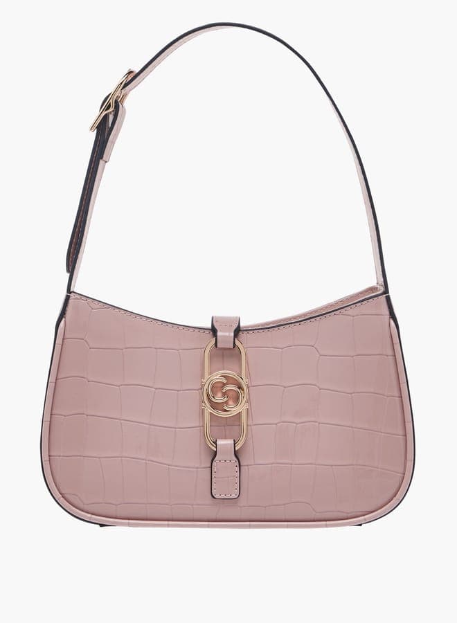 Celeste Elegance Textured Zip Shoulder Bag for Women - Image 1