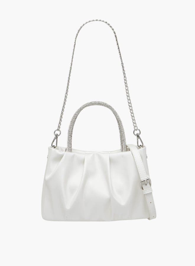 Flora Bella Shoexpress: Chic Embellished Women's Tote Bag - Image 1