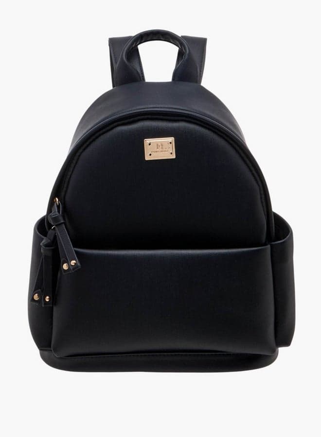 Flora Bella Monogram Elegance Backpack - Zip & Detachable Strap - Image 1