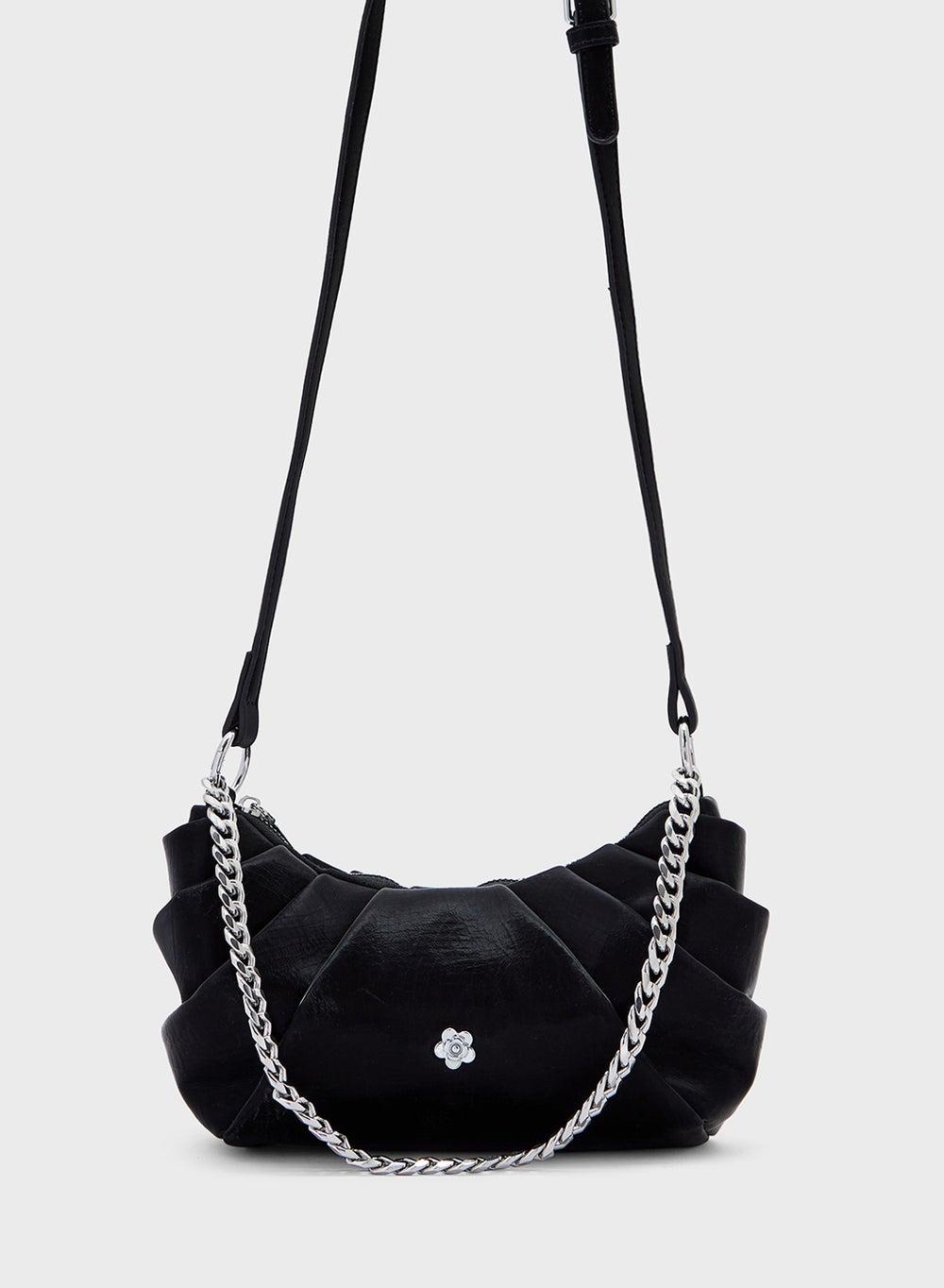 Ginger Pleated Floral Crossbody Bag for Chic Women - Image 1