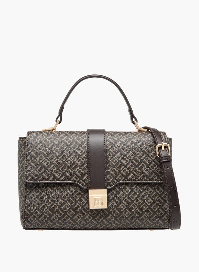 Flora Bella Monogram Satchel – Elegance on Your Arm - Image 1